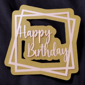 Cake Topper Happy Birthday Mod 570