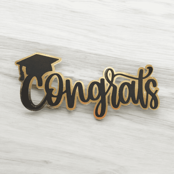 Cake Topper Graduacion Congrats