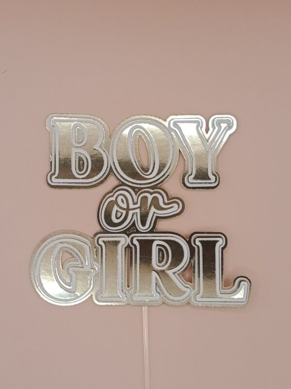 Cake topper Boy or Girl - Image 2